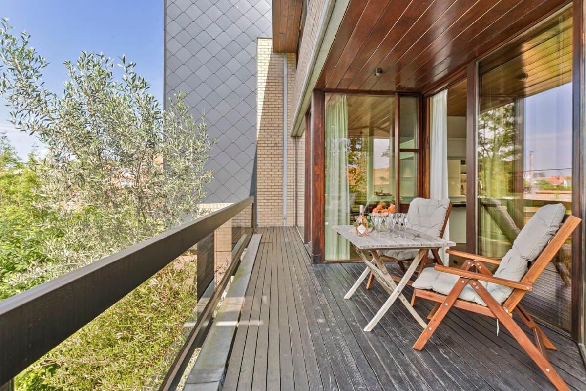 Eighties Modernist Design House With Garden Near The Beach Ostenda Esterno foto